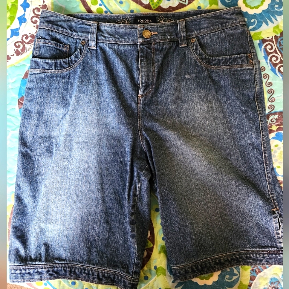 Sonoma Dark Wash Denim Shorts